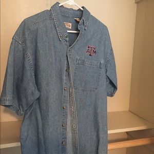 Denim Polo Texas A&M